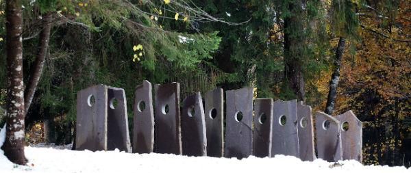 Una delle opere di Arte Sella in Valsugana