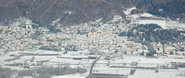 Vista aerea di Levico Terme